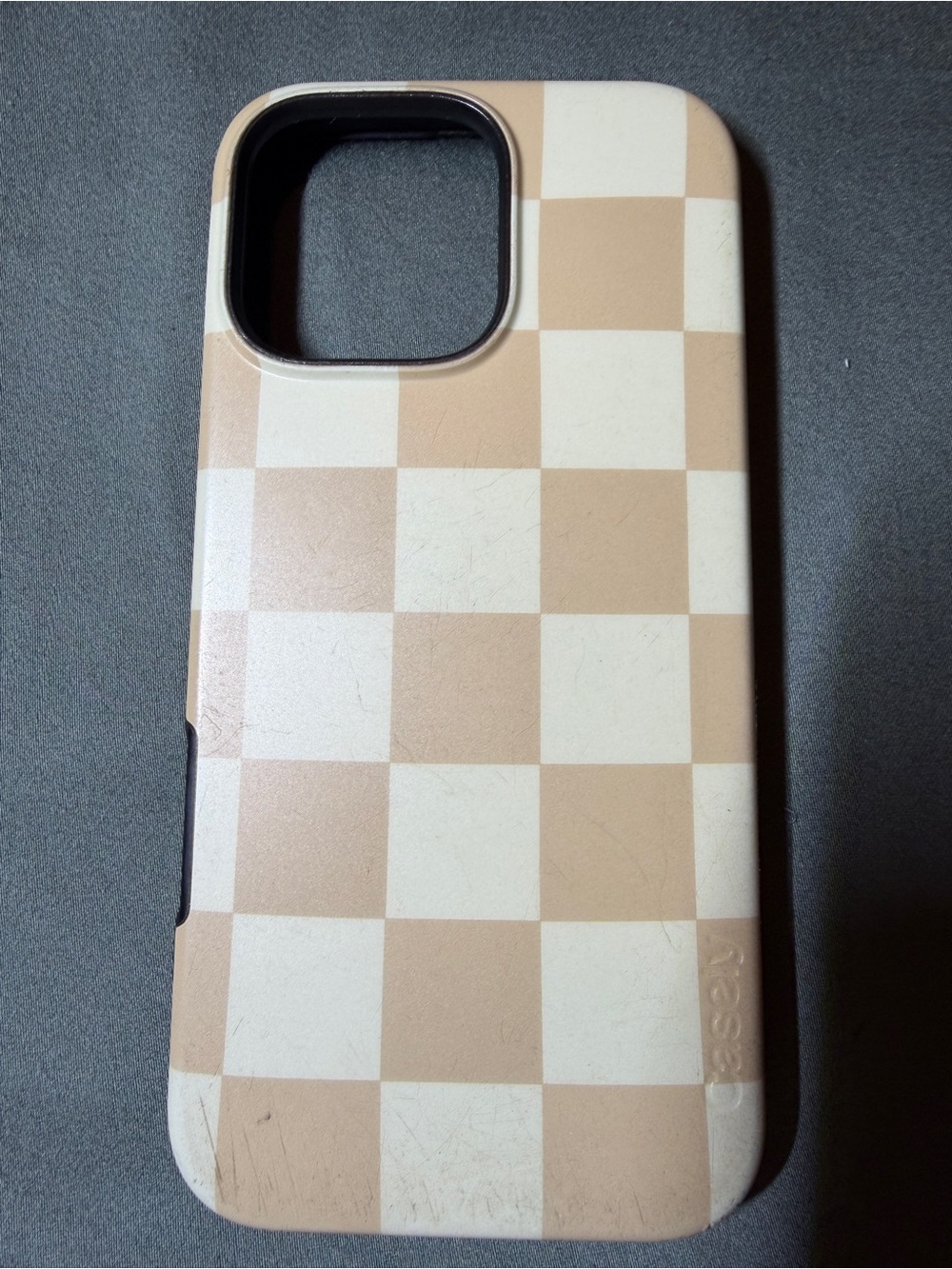 Casely Fit Check Neutral Checkerboard MagSafe iPhone 16 Pro Max Case